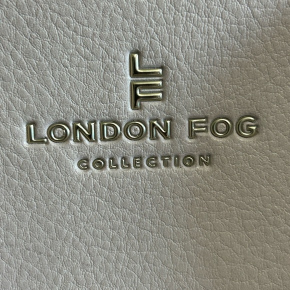 LONDON FOG Alisa Jute Straw Tote Handbag Cream Gold Tone Hardware NWT - Picture 6 of 14